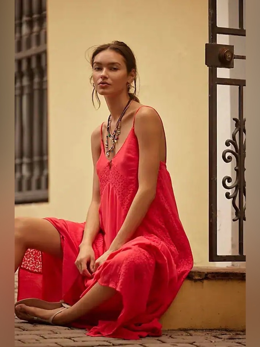 NWT Free People Trail of Flowers Maxi Dress